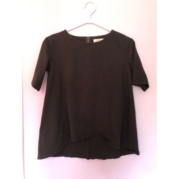 Madewell black back zip swing tee - Picture 4 of 4
